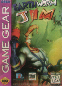 Earthworm Jim Sega Game Gear  box art